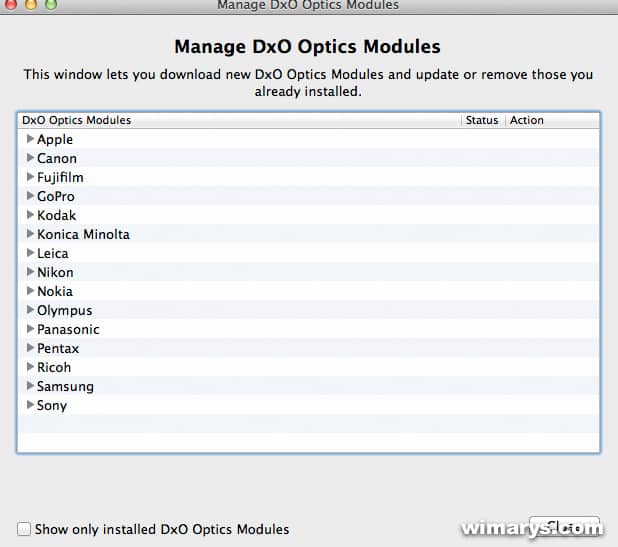 dxo optics pro version history